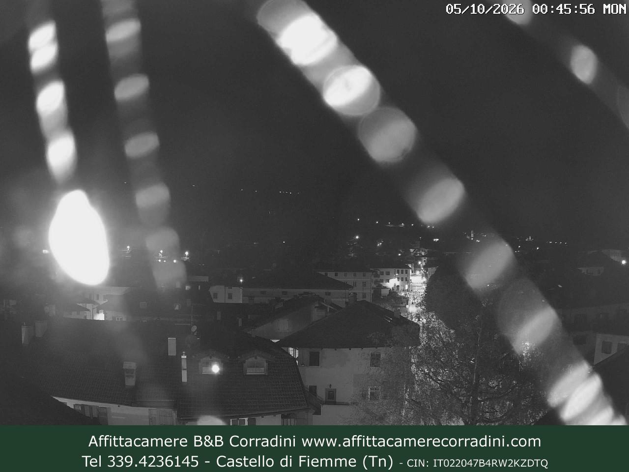 Webcam Castello di Fiemme Affittacamere B&B Corradini Trentino