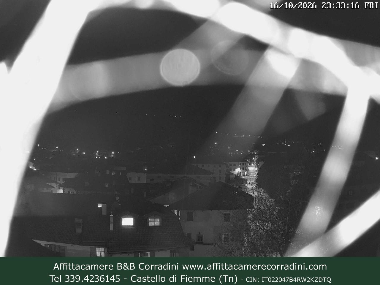 Webcam Castello di Fiemme Affittacamere B&B Corradini Trentino