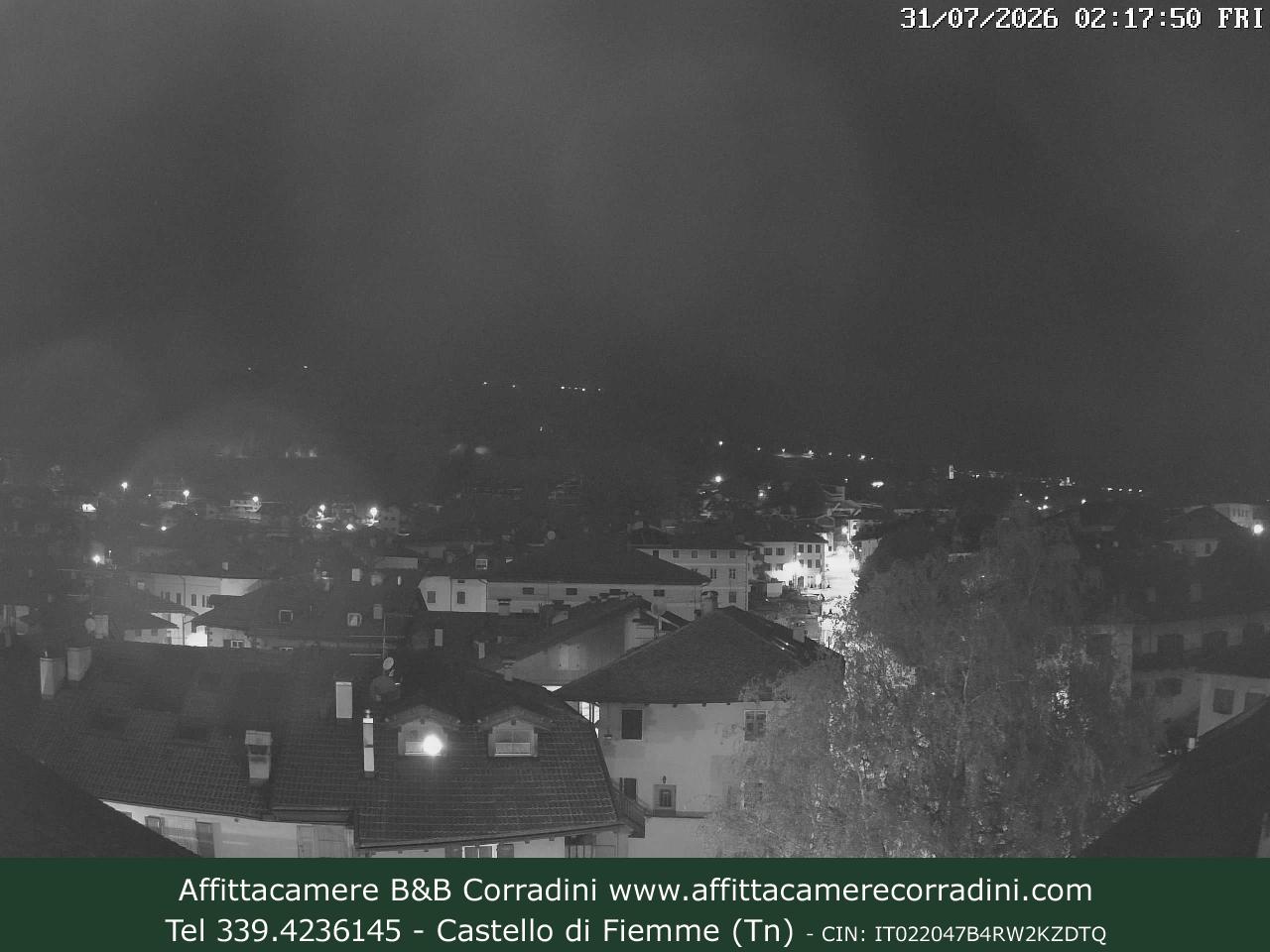 Webcam Castello di Fiemme Affittacamere B&B Corradini Trentino