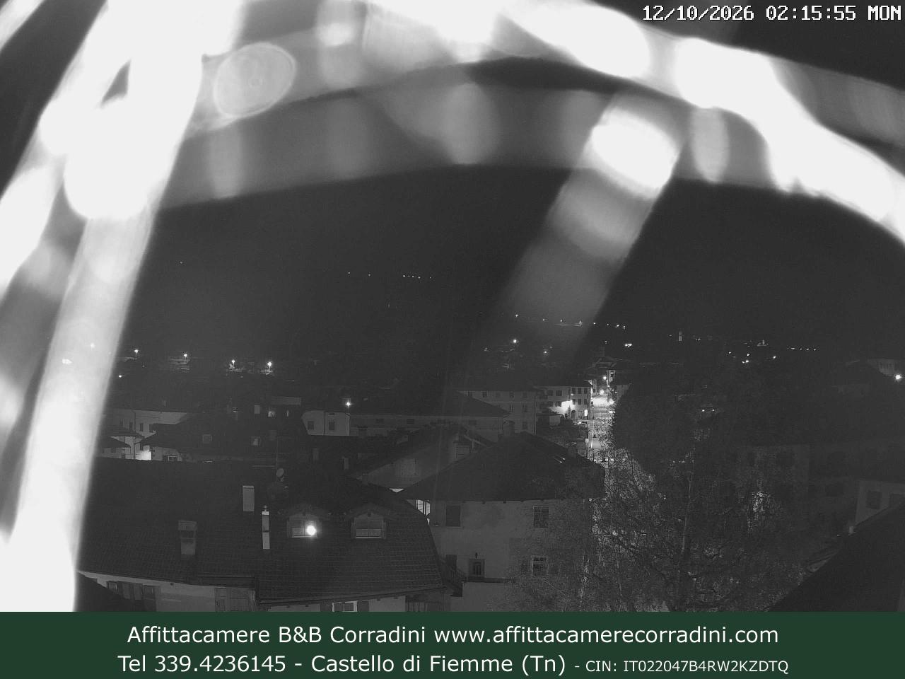 Webcam Castello di Fiemme Affittacamere B&B Corradini Trentino