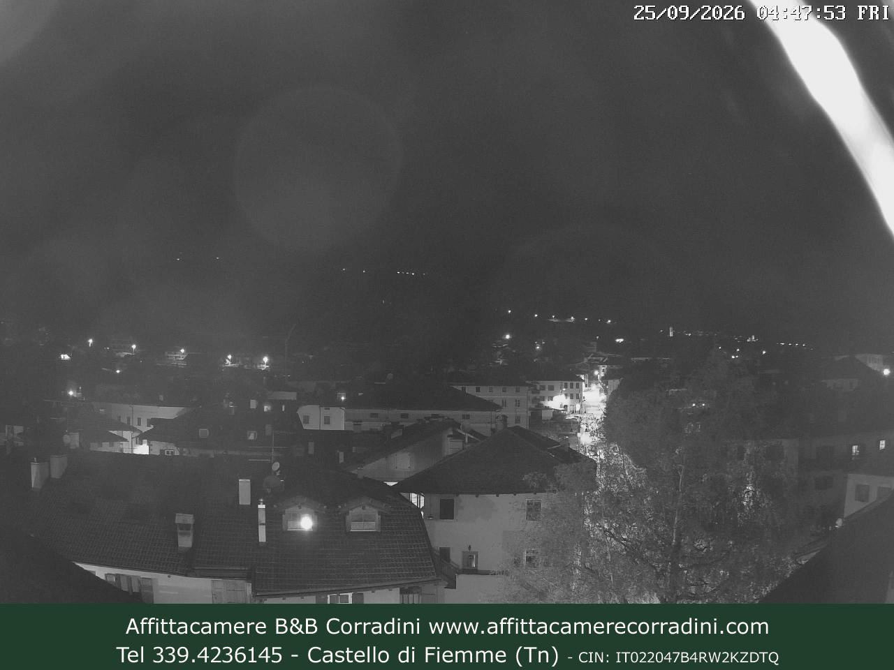 Webcam Castello di Fiemme Affittacamere B&B Corradini Trentino