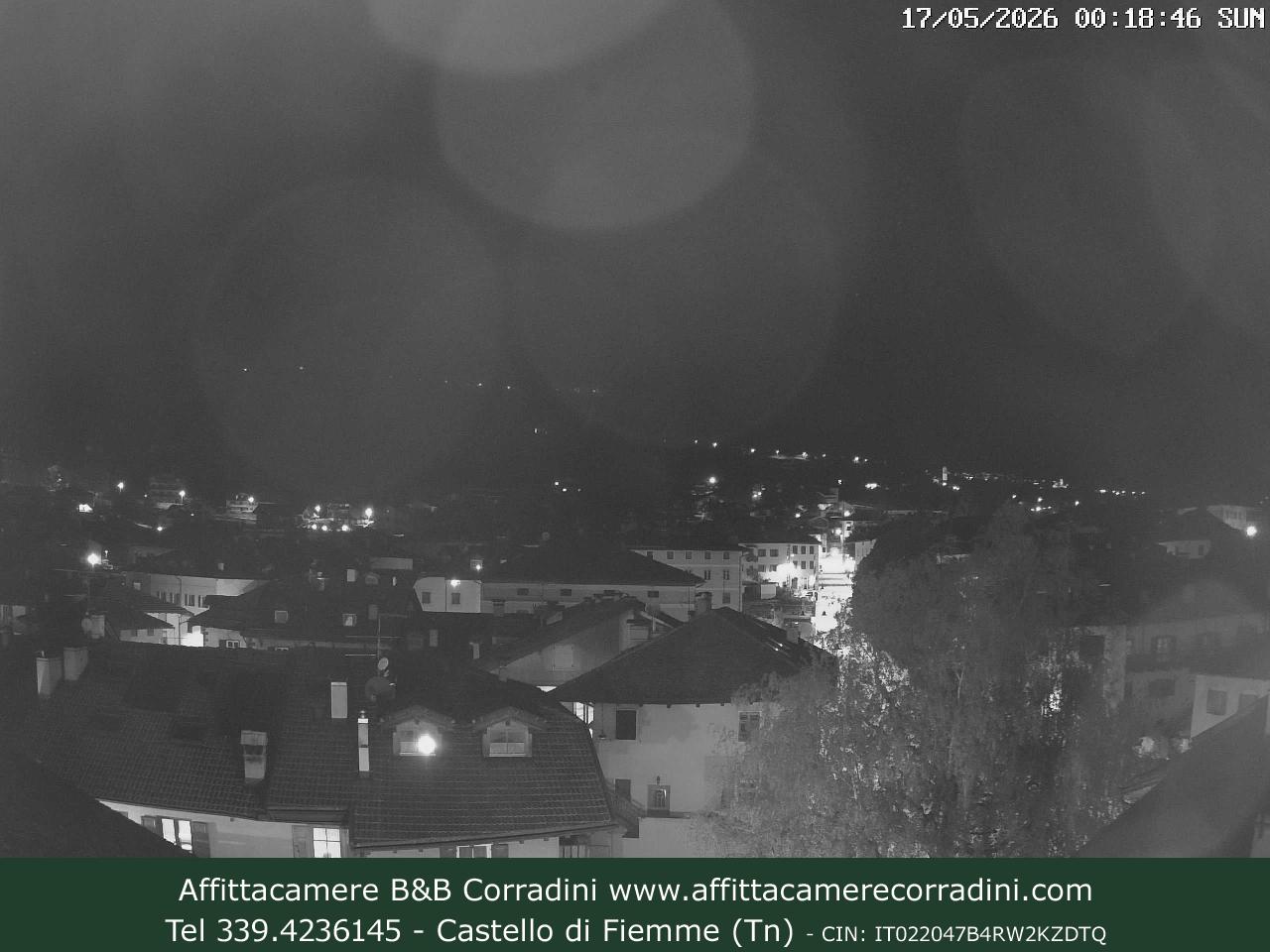 Webcam Castello di Fiemme Affittacamere B&B Corradini Trentino