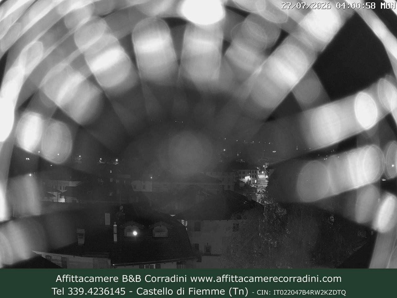 Webcam Castello di Fiemme Affittacamere B&B Corradini Trentino