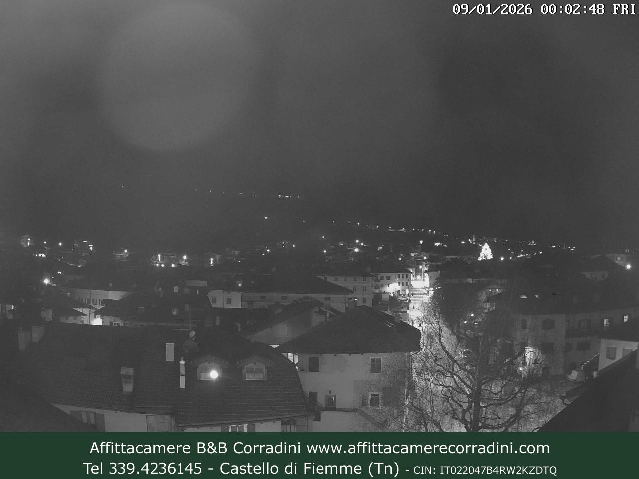 Webcam Castello di Fiemme Affittacamere B&B Corradini Trentino