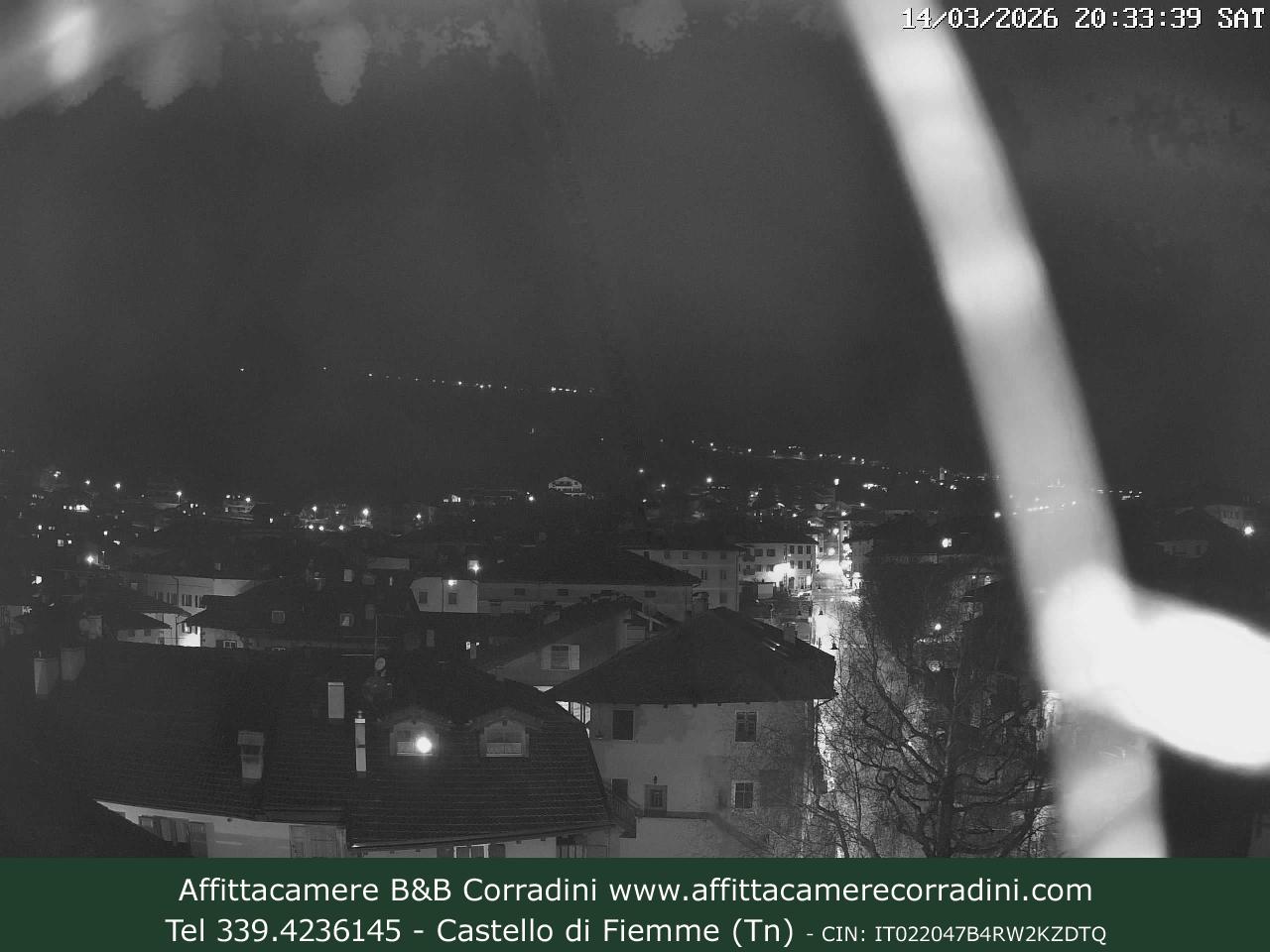 Webcam Castello di Fiemme Affittacamere B&B Corradini Trentino