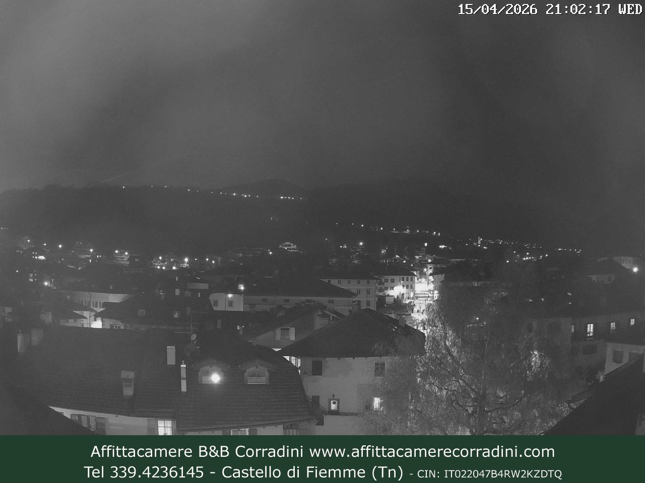 Webcam Castello di Fiemme Affittacamere B&B Corradini Trentino
