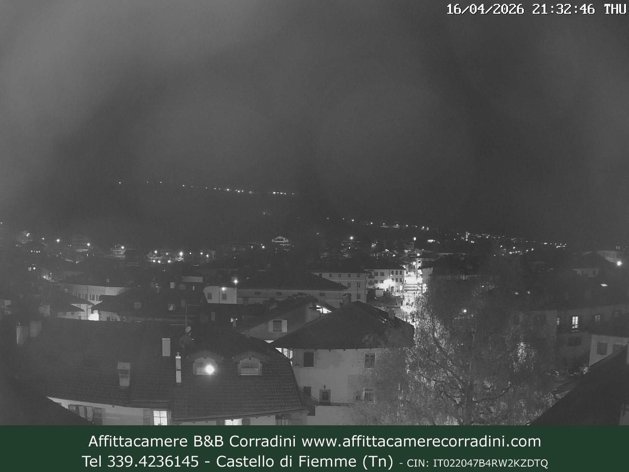 Webcam Castello di Fiemme Affittacamere B&B Corradini Trentino