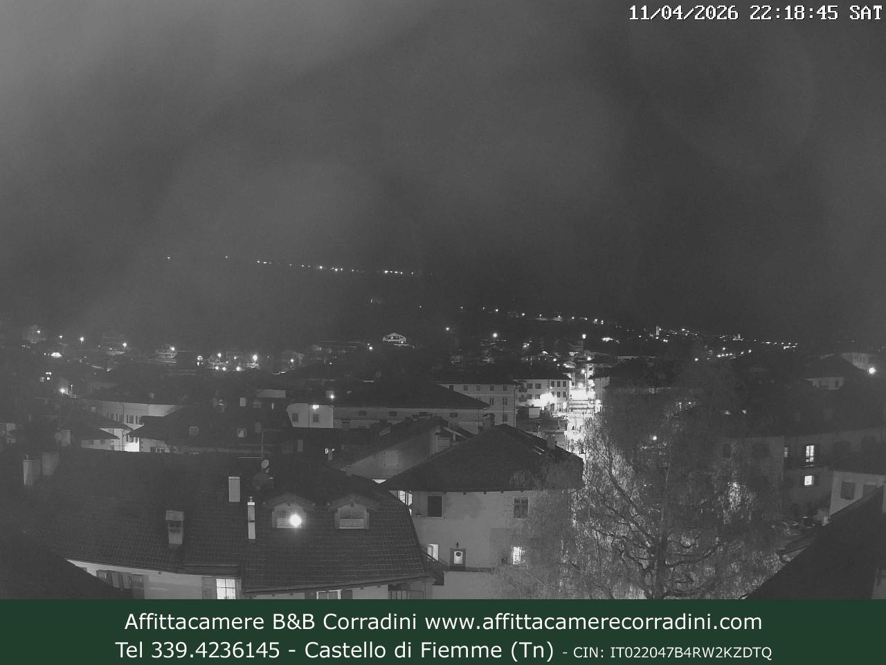 Webcam Castello di Fiemme Affittacamere B&B Corradini Trentino