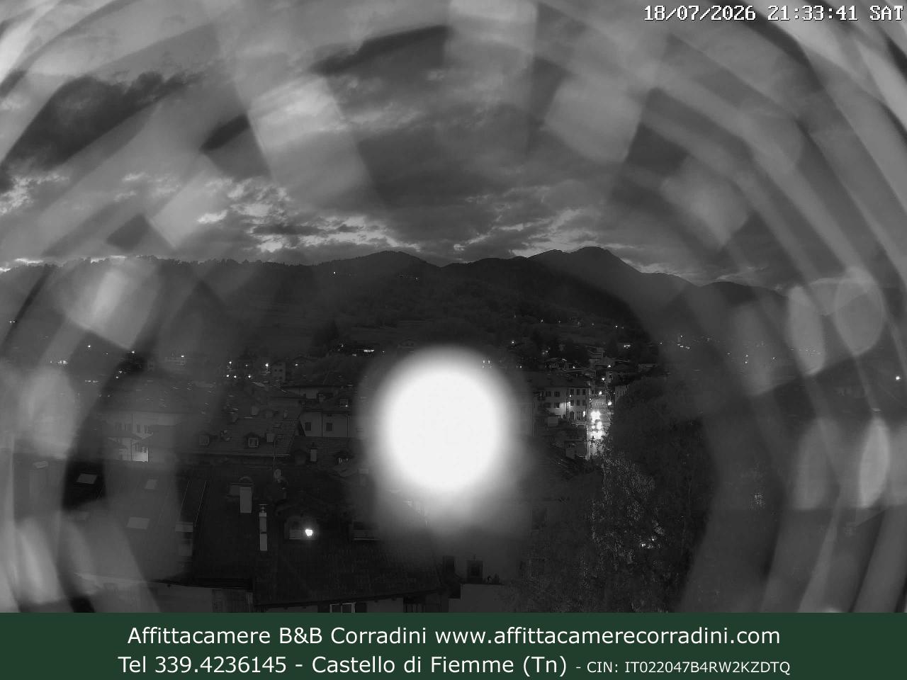 Webcam Castello di Fiemme Affittacamere B&B Corradini Trentino