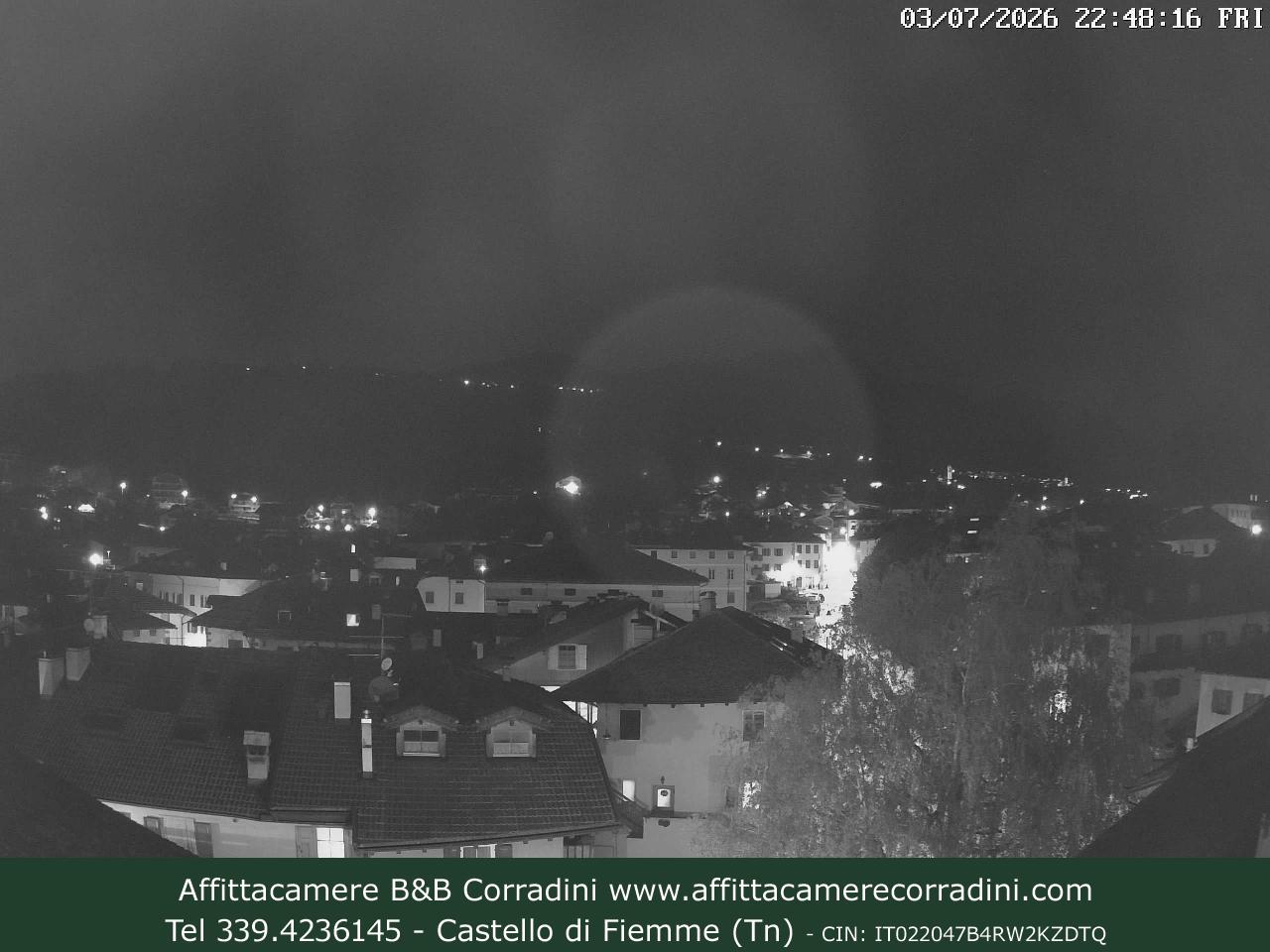 Webcam Castello di Fiemme Affittacamere B&B Corradini Trentino