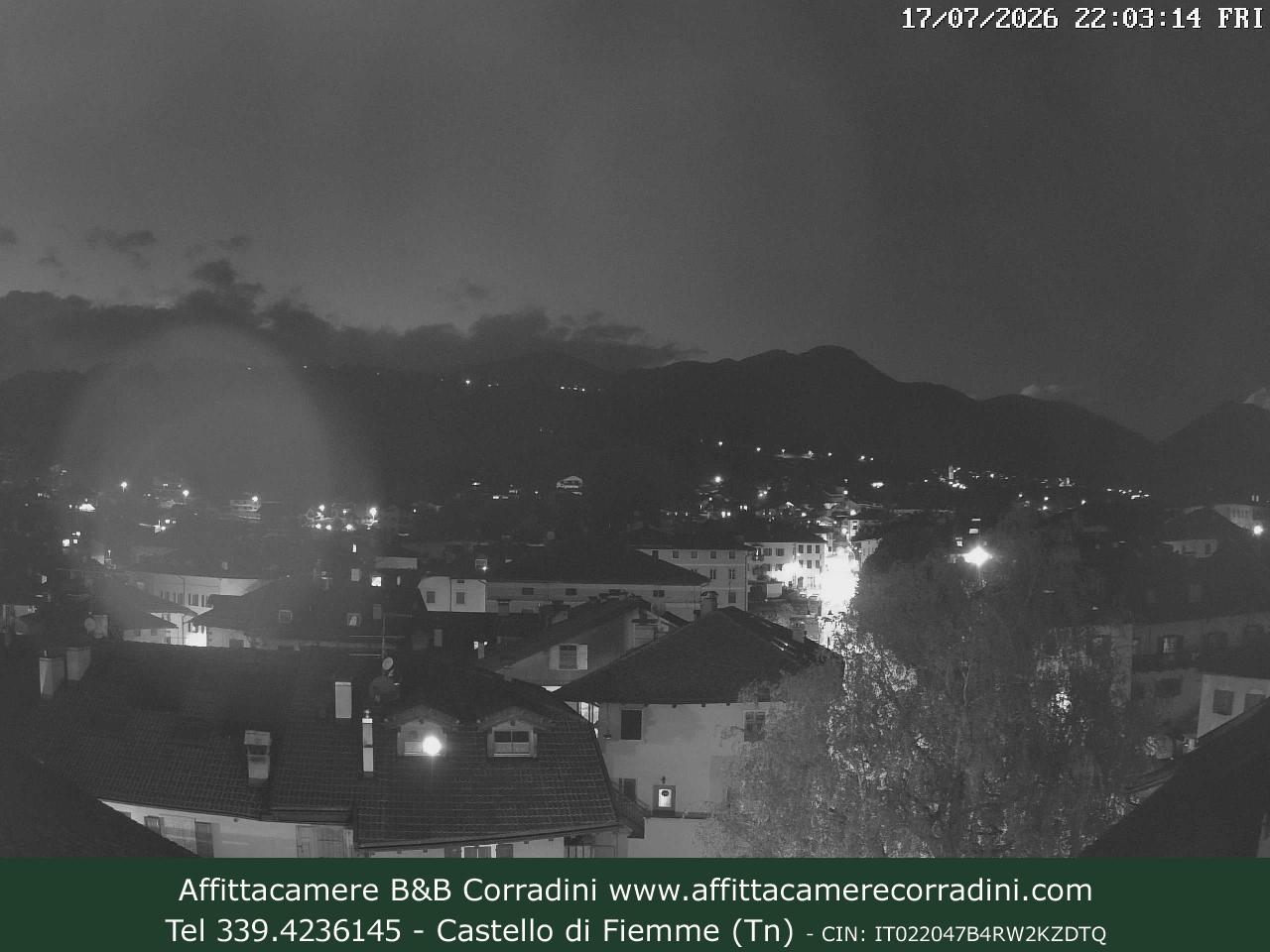 Webcam Castello di Fiemme Affittacamere B&B Corradini Trentino