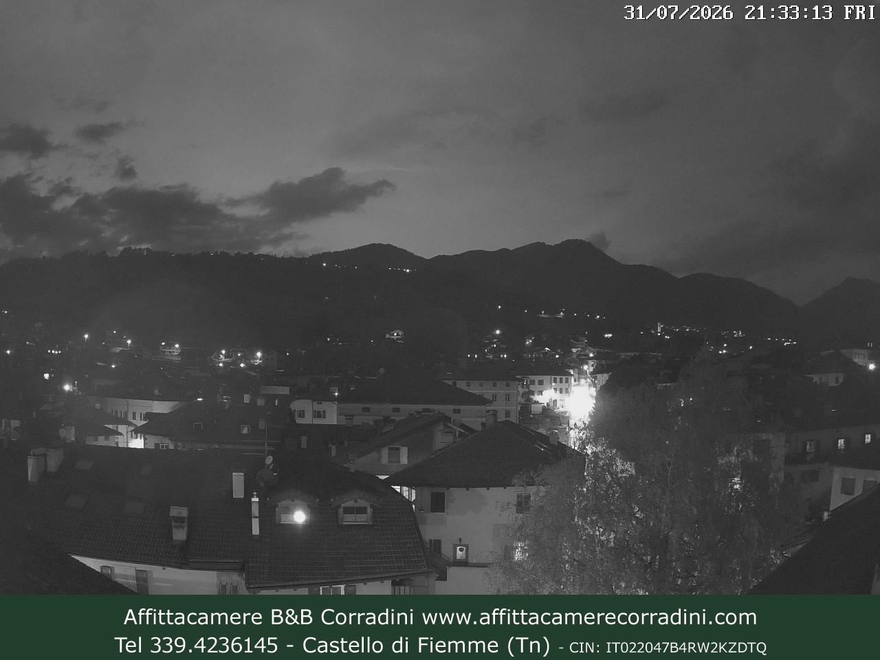 Webcam Castello di Fiemme Affittacamere B&B Corradini Trentino