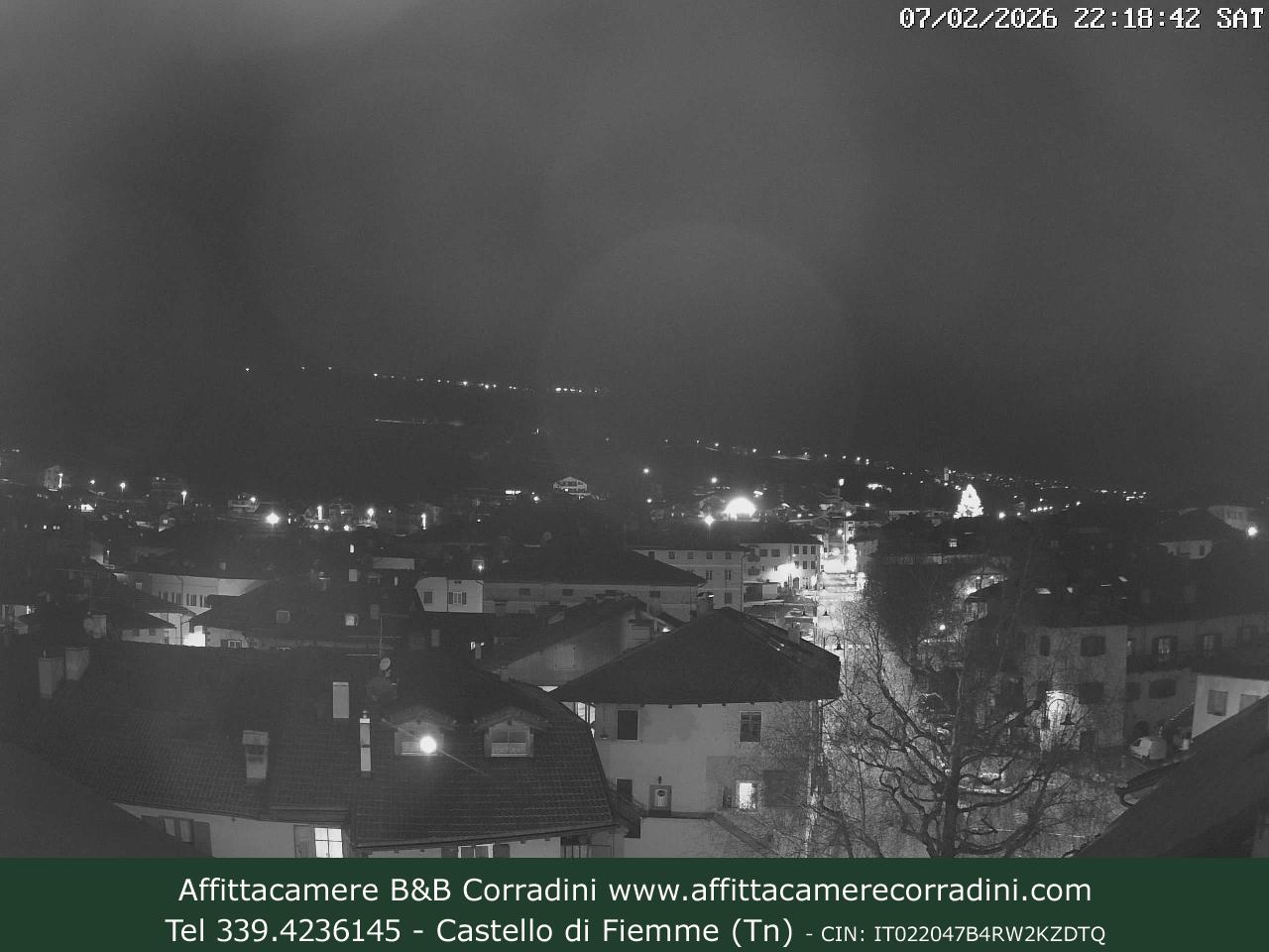 Webcam Castello di Fiemme Affittacamere B&B Corradini Trentino