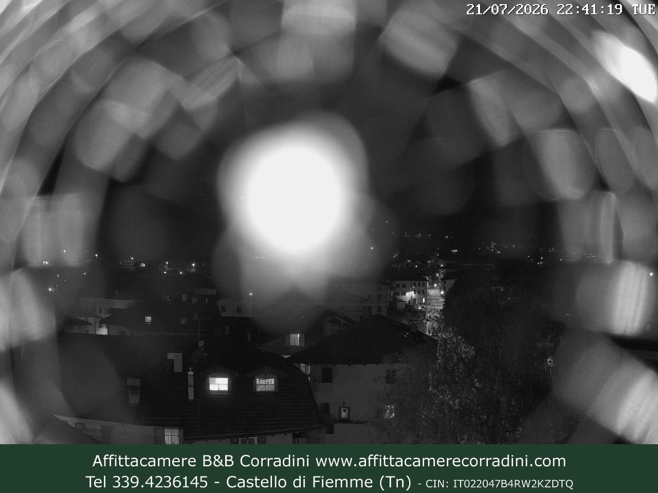 Webcam Castello di Fiemme Affittacamere B&B Corradini Trentino