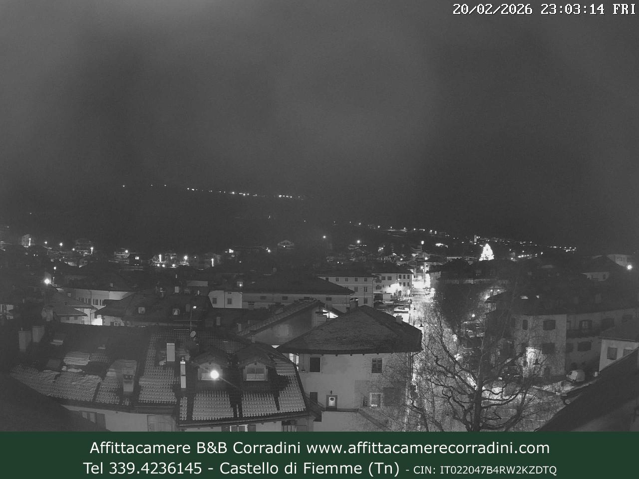 Webcam Castello di Fiemme Affittacamere B&B Corradini Trentino