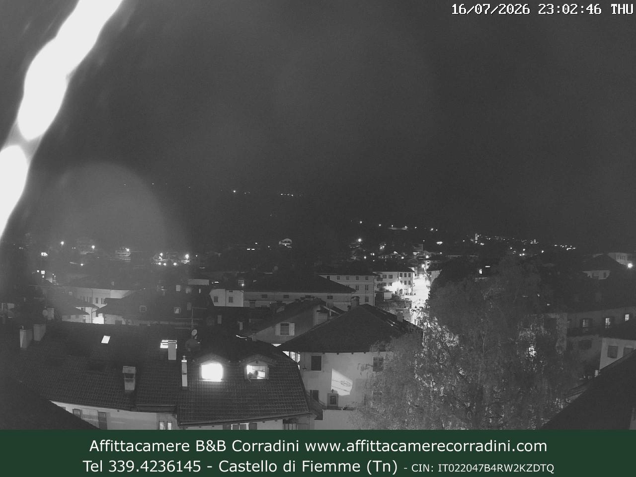 Webcam Castello di Fiemme Affittacamere B&B Corradini Trentino