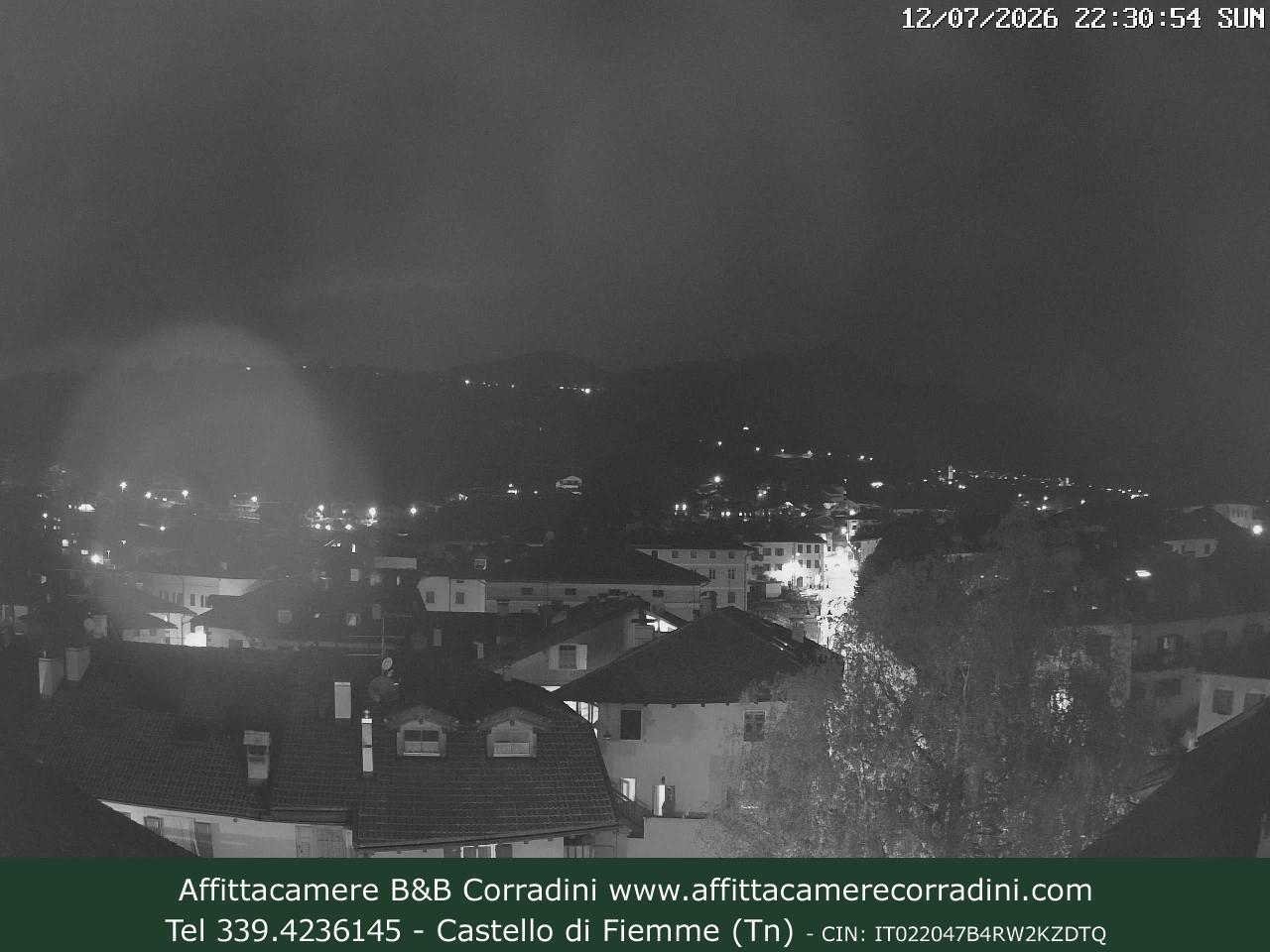 Webcam Castello di Fiemme Affittacamere B&B Corradini Trentino