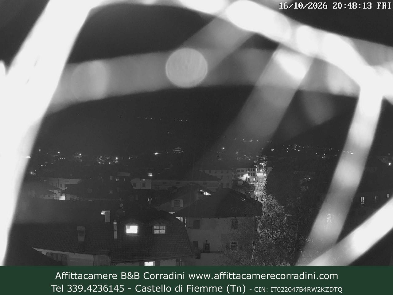 Webcam Castello di Fiemme Affittacamere B&B Corradini Trentino