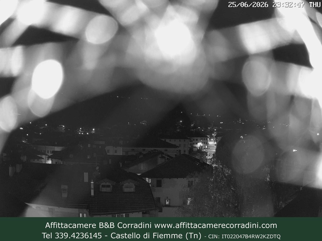 Webcam Castello di Fiemme Affittacamere B&B Corradini Trentino
