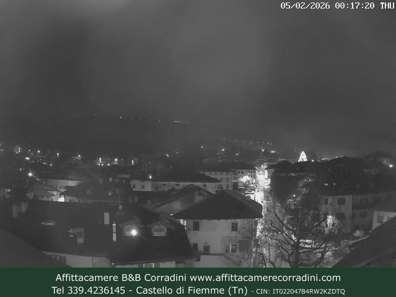 Webcam Castello di Fiemme Affittacamere B&B Corradini Trentino