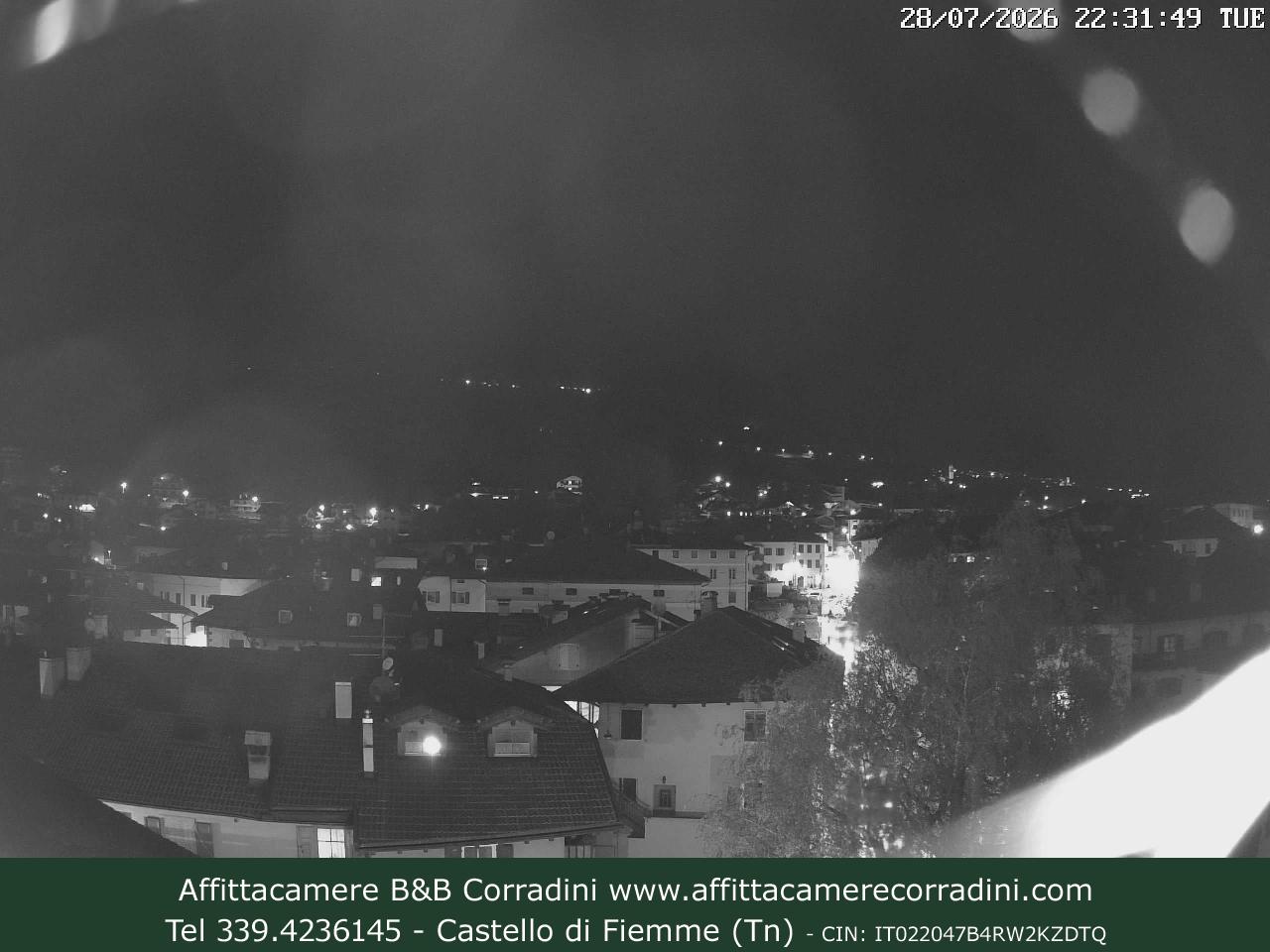 Webcam Castello di Fiemme Affittacamere B&B Corradini Trentino