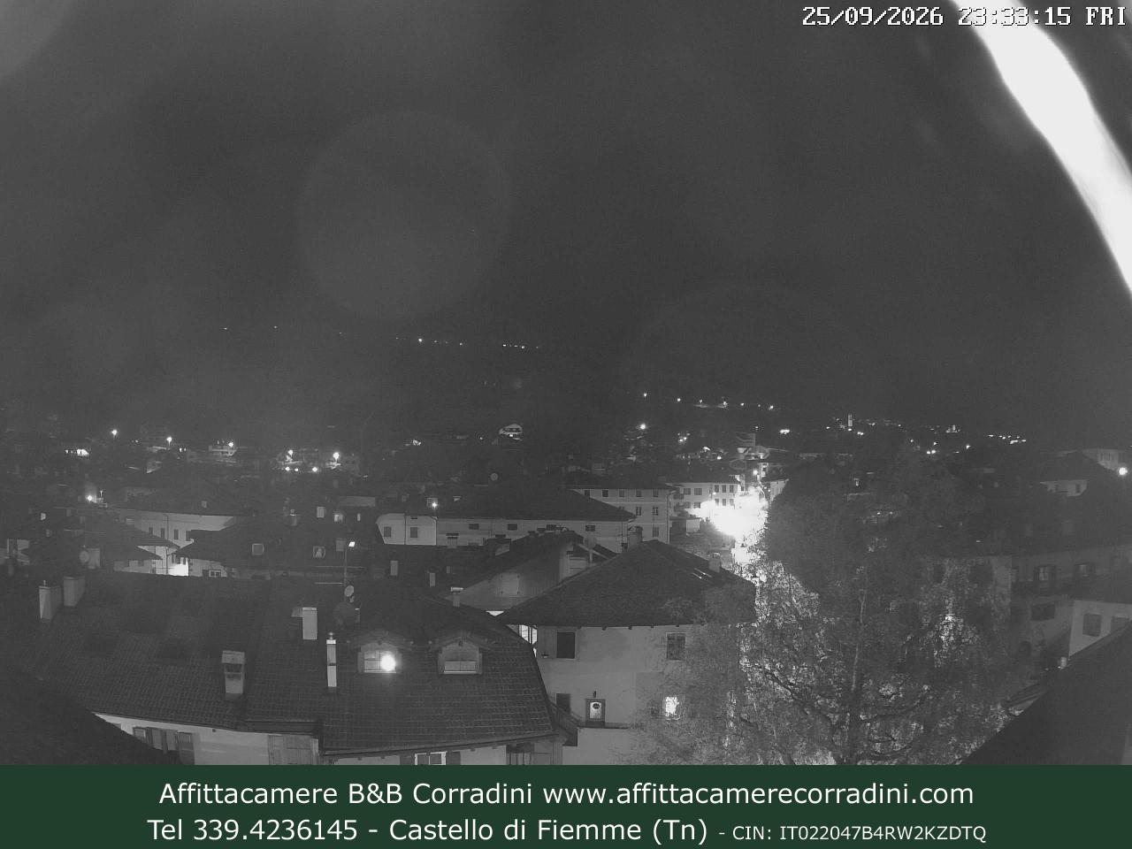 Webcam Castello di Fiemme Affittacamere B&B Corradini Trentino