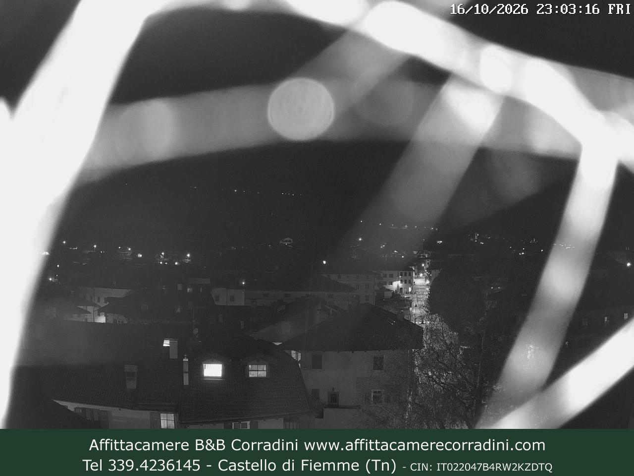 Webcam Castello di Fiemme Affittacamere B&B Corradini Trentino