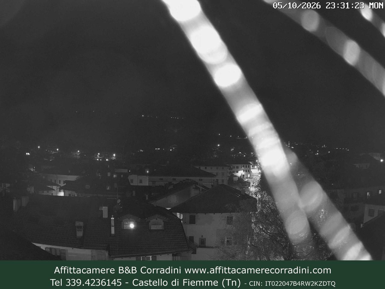 Webcam Castello di Fiemme Affittacamere B&B Corradini Trentino