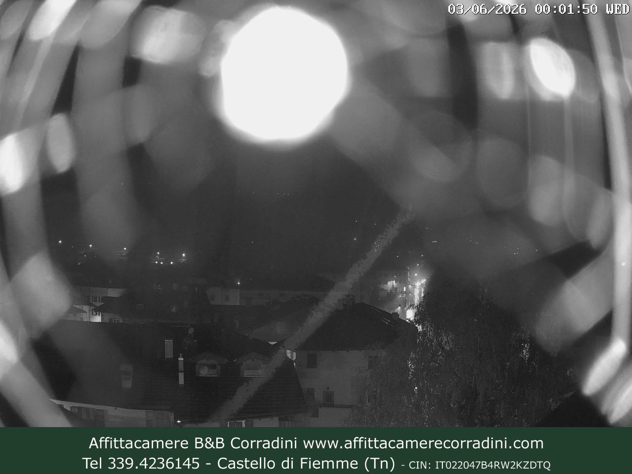 Webcam Castello di Fiemme Affittacamere B&B Corradini Trentino