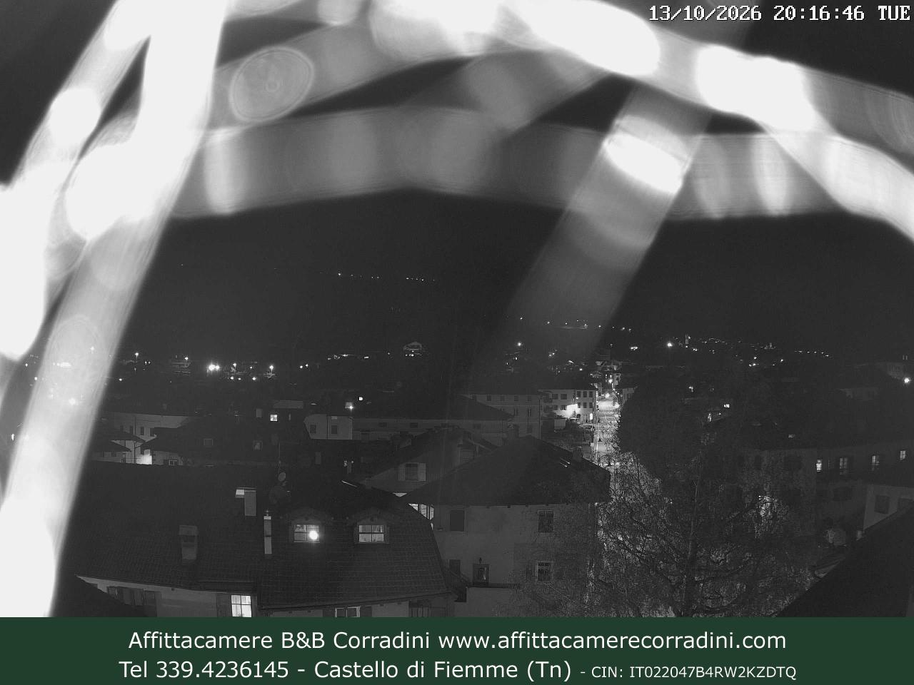 Webcam Castello di Fiemme Affittacamere B&B Corradini Trentino