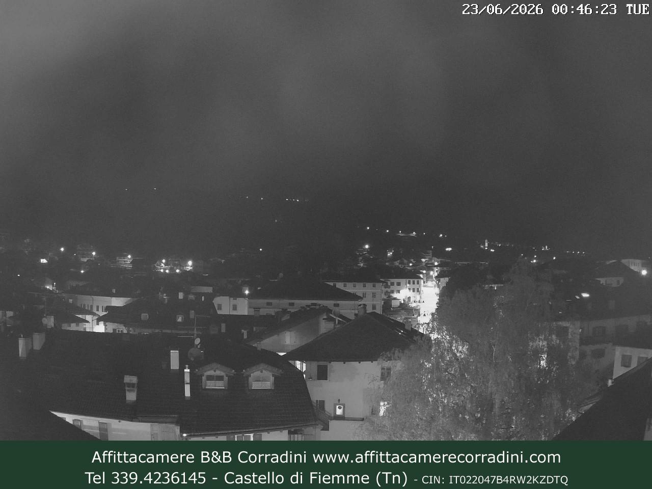 Webcam Castello di Fiemme Affittacamere B&B Corradini Trentino