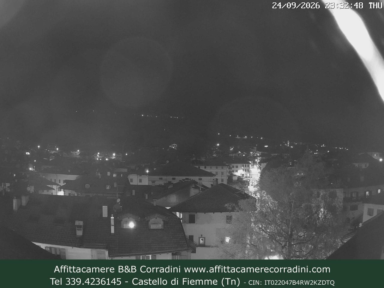 Webcam Castello di Fiemme Affittacamere B&B Corradini Trentino