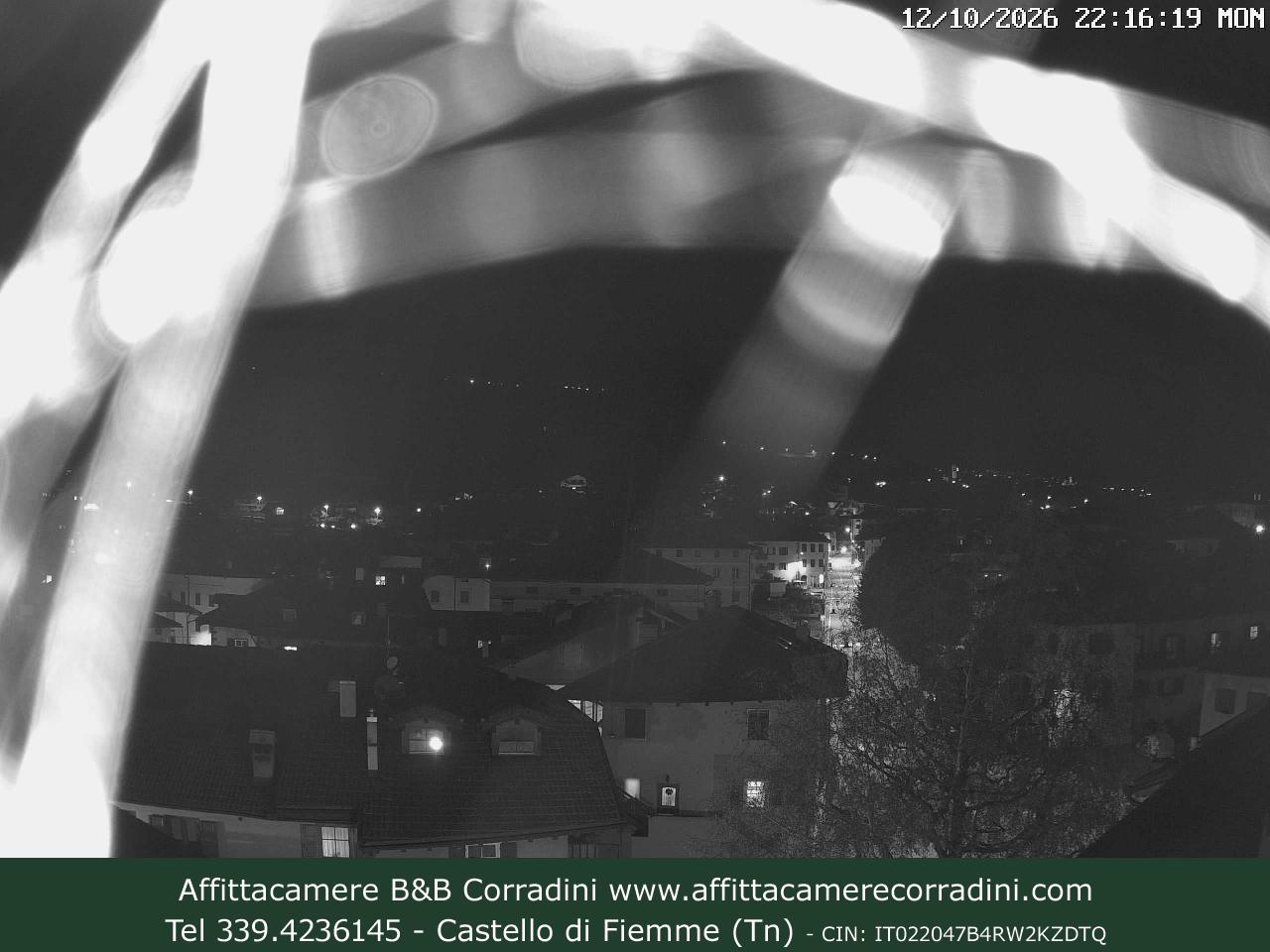 Webcam Castello di Fiemme Affittacamere B&B Corradini Trentino